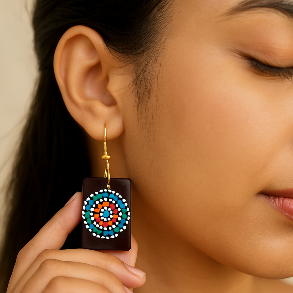Rectangular Statement Earrings